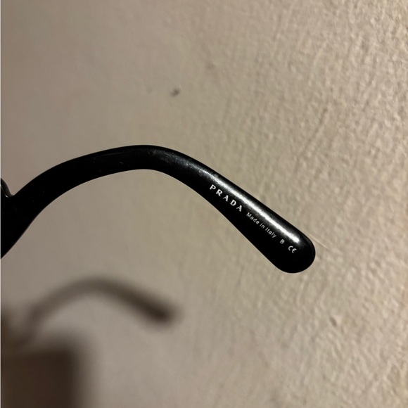 Prada minimal glasses baroque sunglasses y2k vintage logo eyewear swirl frames - Picture 8 of 9